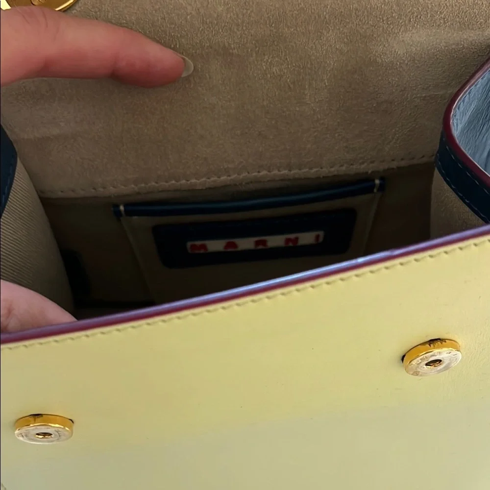 Elegant Cream and Blue Women's Bag - Picture 4 of 12
